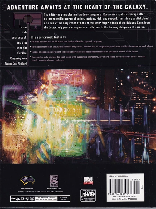 Star Wars D20 - Coruscant and the Core Worlds (A Grade) (Genbrug)